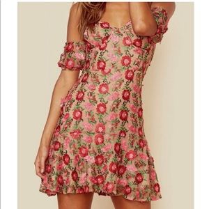 For Love & Lemons Floral Amelia Mini Dress